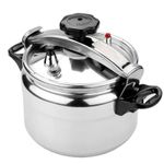 Nunix Aluminium Pressure Cooker - Explosion Proof - 7  Litres - Silver