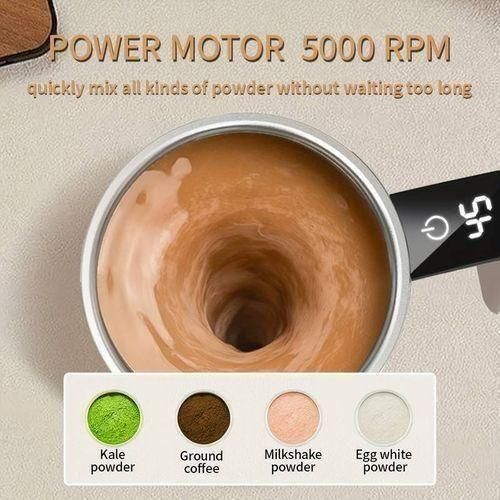 Automatic Stirring Cup, Electric Stirring Cup, 304 Stainless Steel Coffee Cup