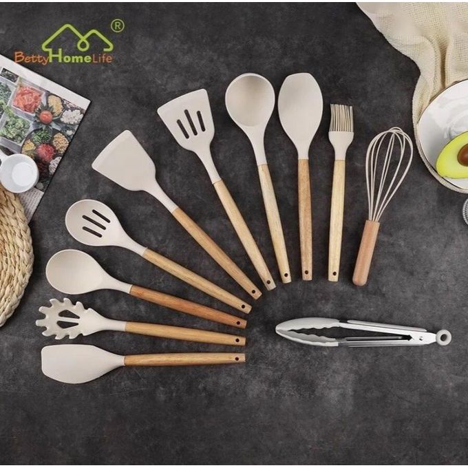 19 Pieces Household Kitchen Multi-function Silicone Set - White