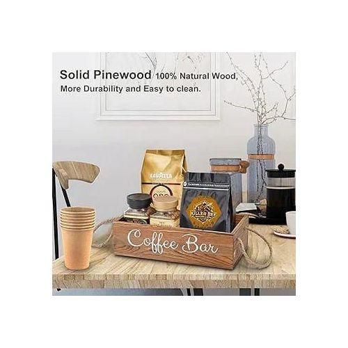 Wooden Coffee bar / Tea organizer