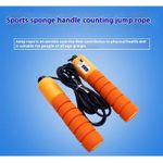 Adjustable jump rope with counter Orange