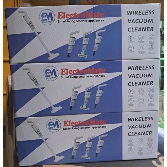 ElectroMate Rechargeable wet and dry self cleaning wireless vacuum cleaner with intelligent Sunction