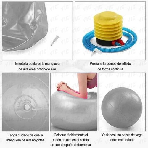 VIC 75cm Fitness Yoga SET Balance Ball Pregnant Women Rehabilitation Exercise Pilates