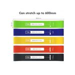 TodyJeyHo Resistance band,Portable resistance bands for workout, For Strength Training and Flexibility Exercises, Natural latex material,Heavy duty,5 different resistance levels, Pilates, Yoga Physical, Set of 5