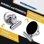 10PCS Magnetic Clips Silver 50mm