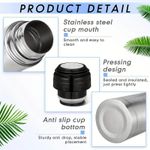 500ml stainless steel vacuum flask with button cover