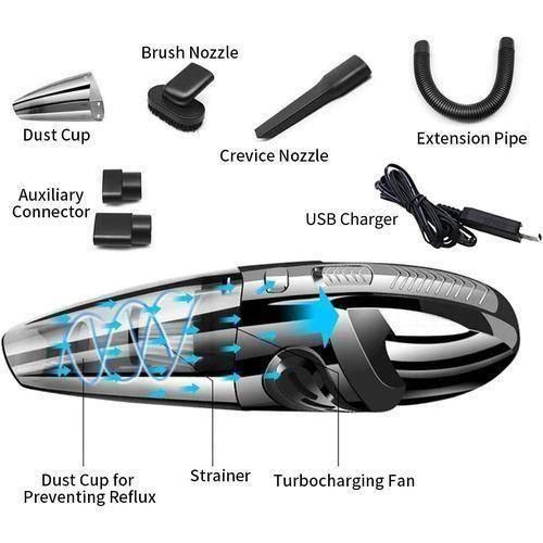 TIMBUTUS Wireless Vacuum Cleaner Rechargeable For Car Home, 120w