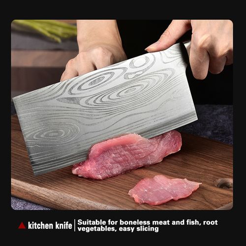 Kitchen Knife 5-piece Set - Damascus Laser Pattern Stainless Steel Knife