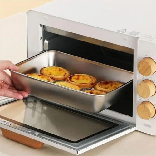 Gen 6 Pcs Stainless Steel Square Plate With Lid