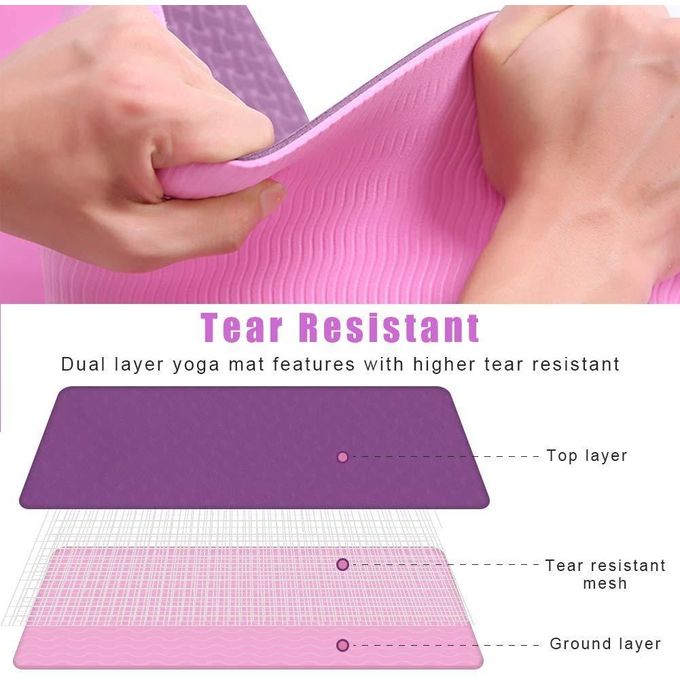 Kings Collection  Double Sided Mat Non-Slip Sport Carpet Pad with a free bag
