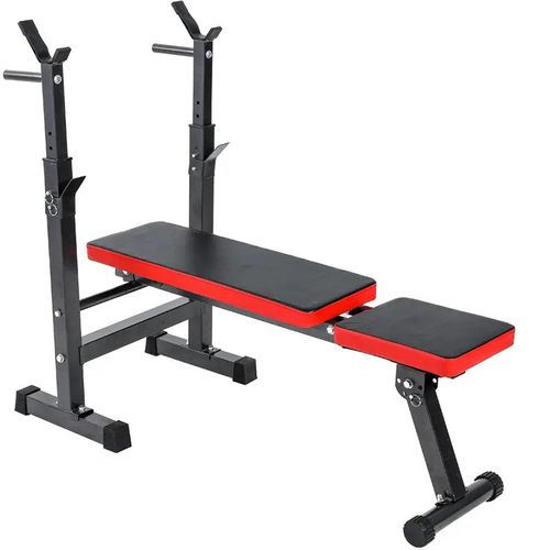 Multipurpose Weight Bench; Barbell Weights/Dipping Station