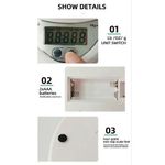 General Electronic Digital Tool Measuring Kitchen Food Weighing Scales - White