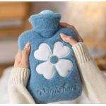 1L Hot Water Bottle With Cover (Blue)