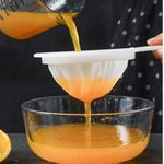 Kitchen Ultra-Fine Nylon Mesh Strainer – Plastic Fine Sieve Filter Spoon for Soy Milk, Coffee, Juice &amp; More