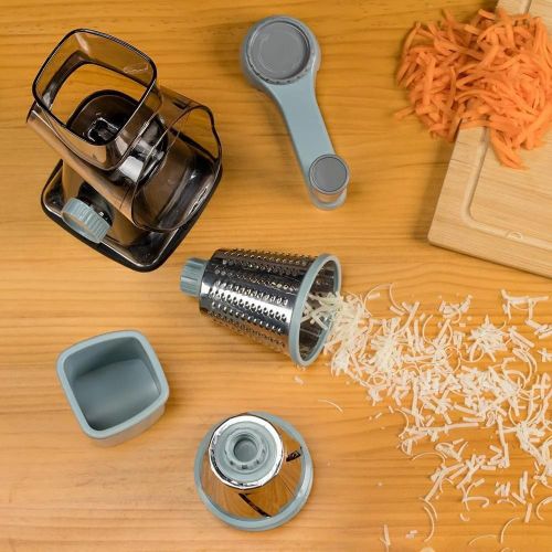 Multifunctional Keoke Cheese Grater Vegetable Cutter Vegetable Cutter Household Shredder Potato Shred Slicer Grater - Transparent Gray