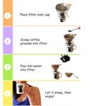 Stainless Steel Reusable Coffee Filter with Stand