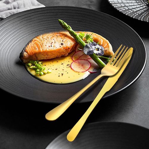 Stainless steel cutlery 24-piece gift box hotel western steak k-n-ife fork spoon dessert spoon