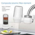 W7 Universal Faucet Water Filter – Ceramic Cartridge Purifier – Removes Chlorine, Odor, Sediment