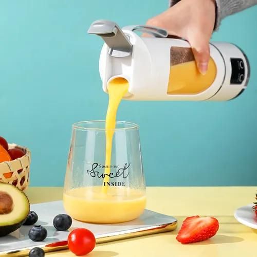 450ML Rechargeable Portable Juicer Blender Freshly Squeezed Juice Mixer Personal Safety 12 Blades Mini Juicer