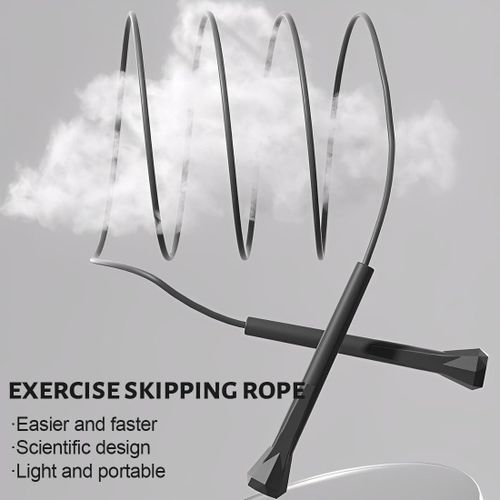 Speed Jump Rope-Black,Lightweight,Tangle-Free, Adjustable,Perfect for Toddlers,Adult,Jumprope for Fitness,Enhance Endurance and Speed Workouts