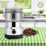 RAF Stainless Steel Multifunctional Electric Grinder &amp; Coffee Maker - Mini Spice, Coffee, and Masala Grinder for Beans, Nuts, and Grains - Household Mixer Grinder-300W