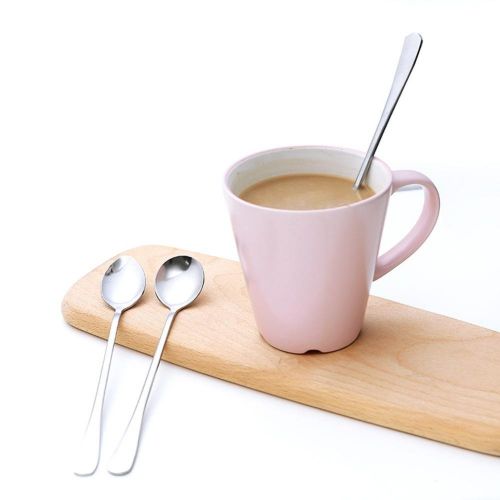 1Pc Stainless Steel Coffee Soup Tea Dinner Spoon Smooth Tableware with Long Handle