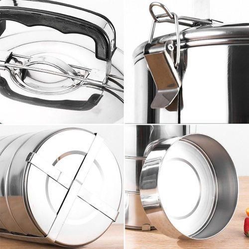 Pureliving 3-Layer Stainless Steel Lunch Box