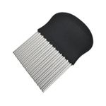 Stainless Steel Potato Chip Slicer Dough Vegetable Fruit Crinkle Wavy Kitchen Knife Cutter Chopper