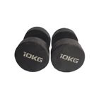 10kg dumbbells ( rubber coated)