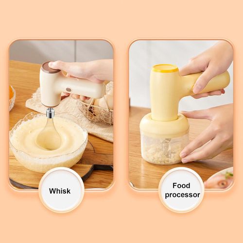 2-in-1 single-speed egg beater, baking cream mixer, electric hand blender