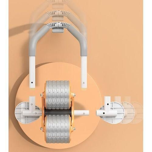Automatic rebound elbow protector abdominal wheel