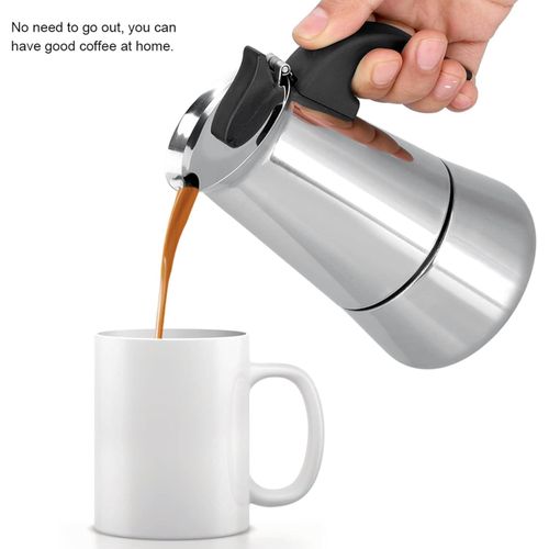 600ml Stainless Steel Filter Stovetop Coffee Maker
