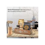 Wooden Coffee bar / Tea organizer