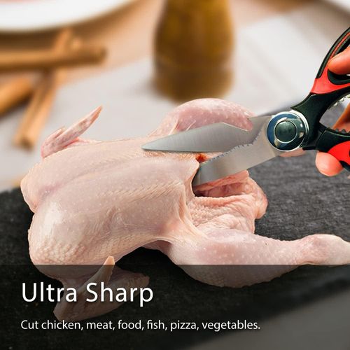 Heavy Duty Kitchen Multi-Purpose Shears for Meat, Fish &amp; Poultry – Stainless Steel Food Cutting Tool
