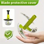 Multi-functional Stainless Steel Manual Food Chopper - Green