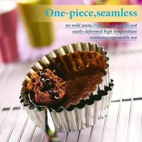 20pcs Egg Tart Molds, Multi-Function Cake Molds, Cupcake Molds, Baking Tools