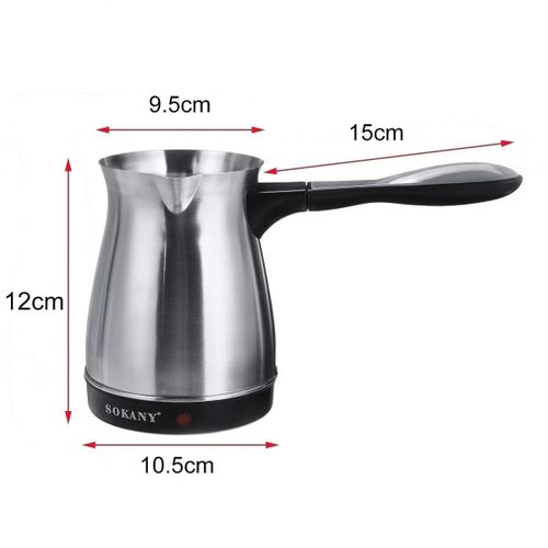 Sokany 220V Coffee e 500ml Stainless Steel Separated Italian Mocha Pot Greek T Electric Coffee Portable for Espresso Machine