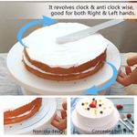Round Easy Rotate Cake Stand for Rotating Platform for Cake Baking, 28 cm, Cake Decoration Turning Table
