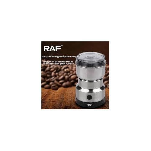 RAF 300W Household Electric Mill Grinder Machine, Stainless Steel Electric Spice Coffee Nut Grain Grinder, MultiFunction Crusher Mill Blender Kitchen Tool,200-300g