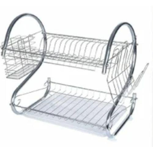 16-Inch Stainless Steel Dish Drainer Rack, All-in-One Kitchen Sink Organizer with Cutlery &amp; Cup Holder, Rust-Resistant Drying Rack for Dishes, Utensils, Mugs