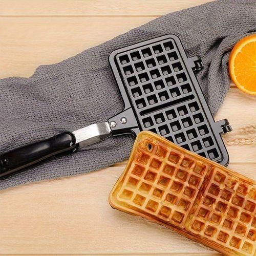 Non-stick Waffle Pan, Waffle Maker Breakfast Pan With Heat-proof Handle