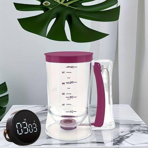 Batter dispenser with measuring labels, kitchen baking tools