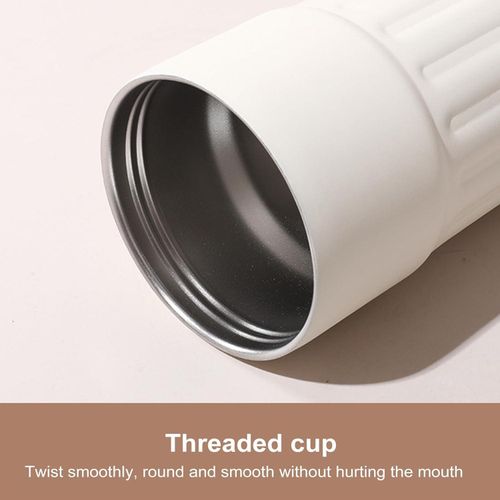 Coffee Cup with Temperature Display Thermal Mug, Leak-proof Lid Stainless Steel Reusable Insulated Vacuum Mug, Coffee 450ML