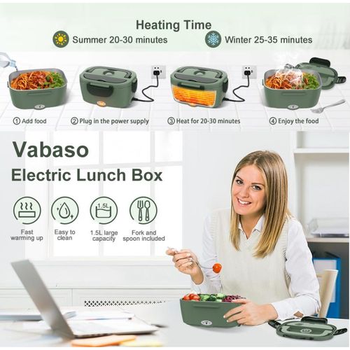 Car portable electric lunch box, 2 in 1 household insulated lunch box