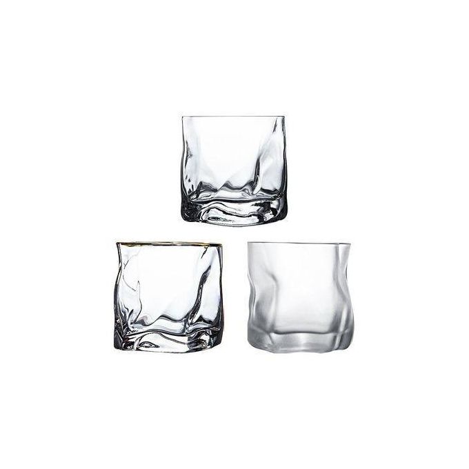 Nice One Set of 6pcs 300ML High Quality Shining Whiskey Glasses  Cup (ES7040 GLASS CUP C)