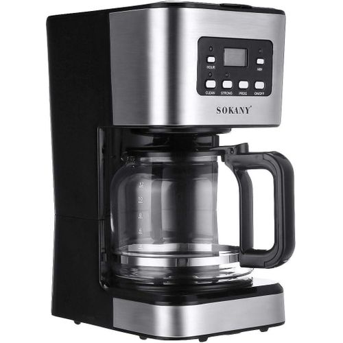 Sokany Digital Coffee Maker – Anti Dripping Function, Permanent Filter With Handle, Detachable And Washable Drip Tray