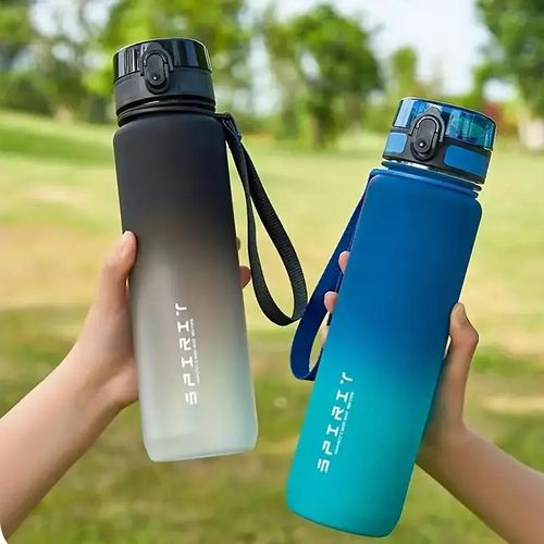 TIMBUTUS Portable Sports Water Bottle,Gradient  Drink  Bottle 1000ml