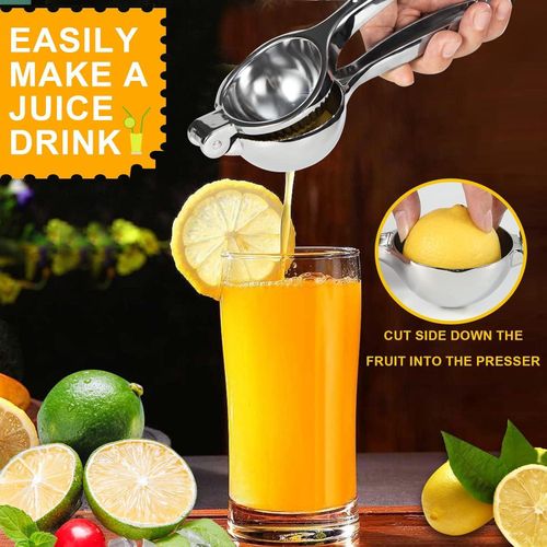 KnMn Large Size Lemon Squeezer Heavy Duty Zinc Manual Lemon Juicer