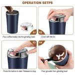 TIMBUTUS  Electric Spice &amp; Coffee Grinder with 8-Blade, One-Touch Operation