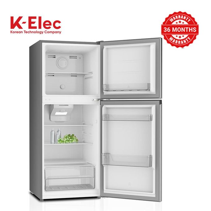 K-Elec Compact 247-Litres Top Mount Frost Free Double Door Refrigerator With Ice Cube Tray Model - KR40-TM-NFC-KBI-Black(36Months Warranty)+ Free Fridge Guard